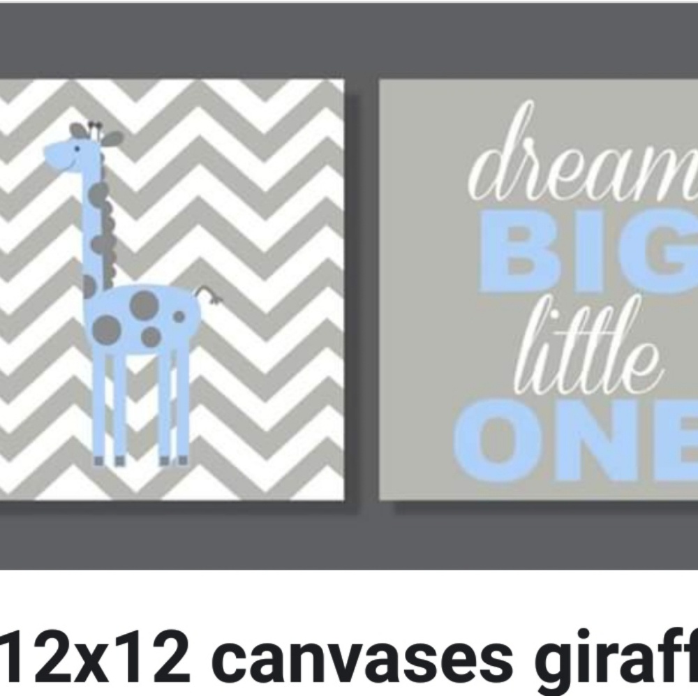12x12 Nursery Canvases